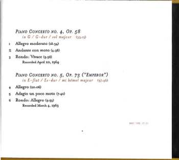 CD Ludwig van Beethoven: Piano Concertos Nos. 4 & 5