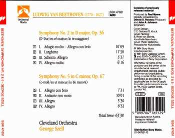 CD Ludwig van Beethoven: Symphonies No. 2 & No. 5