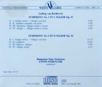 CD Ludwig van Beethoven: Symphonies Nos. 1 & 2