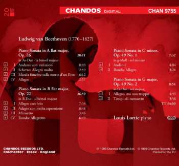 CD Ludwig van Beethoven: Piano Sonatas Op. 22 · Op. 26 · Op. 49 Nos 1 & 2