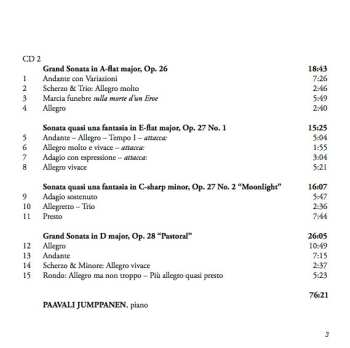2CD Ludwig van Beethoven: Piano Sonatas Opp. 14, 22, 26, 27, 28 & 49