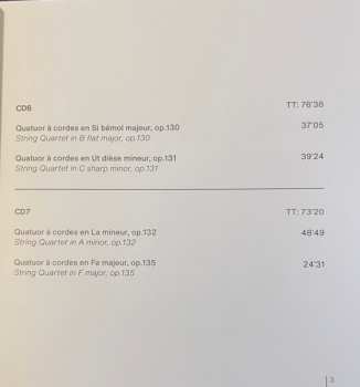 7CD/Dobozkészlet Ludwig van Beethoven: The Complete String Quartets