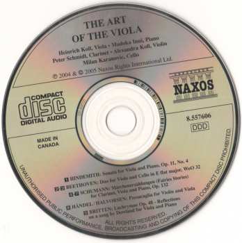 CD Robert Schumann: The Art Of The Viola