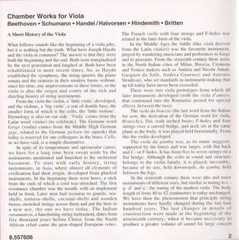 CD Robert Schumann: The Art Of The Viola