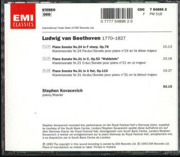 CD Ludwig van Beethoven: Piano Sonatas Opp. 53, 78 & 110