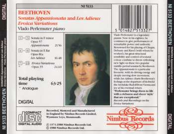 CD Ludwig van Beethoven: Sonatas Appassionata And Les Adieux / Eroica Variations