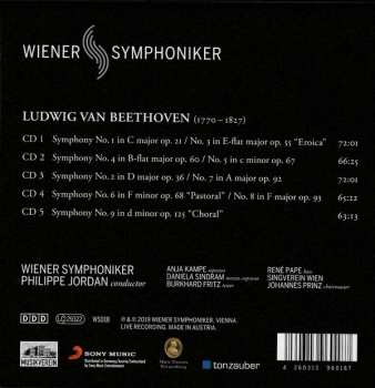 5CD/Dobozkészlet Ludwig van Beethoven: Symphonies DIGI