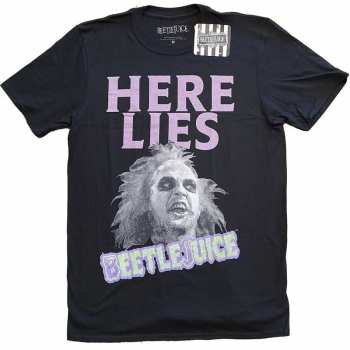Merch Beetlejuice: Póló Here Lies… 