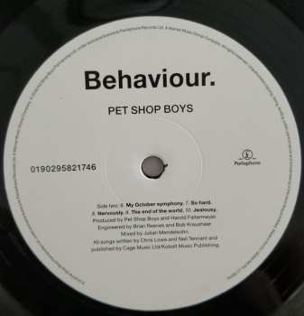 LP Pet Shop Boys: Behaviour.