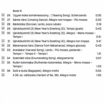 CD Béla Bartók: Chamber Works For Violin, Volume 3