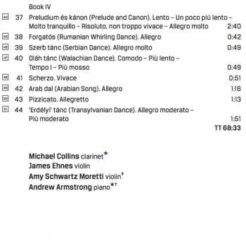 CD Béla Bartók: Chamber Works For Violin, Volume 3