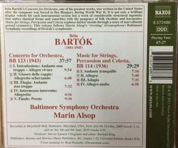 CD Béla Bartók: Concerto For Orchestra / Music For Strings, Percussion And Celesta