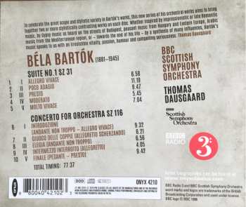CD Béla Bartók: Concerto For Orchestra / Suite No.1 (Orchestral Works Volume 1)