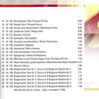 CD Béla Bartók: Kontraste / Mikrokosmos (Auszüge)