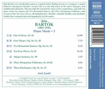 CD Béla Bartók: Piano Music, Vol. 3