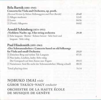 CD Paul Hindemith: Viola Concertos • «Verklärte Nacht»
