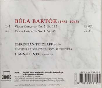 CD Béla Bartók: Violin Concertos 1 & 2