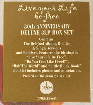 3LP/Dobozkészlet Belinda Carlisle: Live Your Life Be Free CLR | DLX | LTD