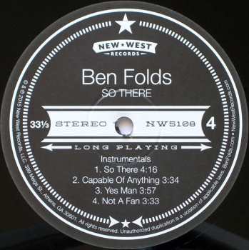2LP Ben Folds: So There