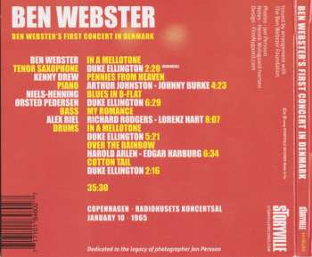 CD Ben Webster: Ben Webster's First Concert In Denmark