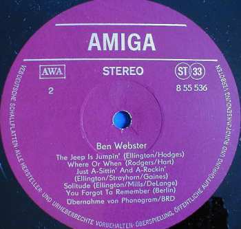 LP Ben Webster: Ben Webster
