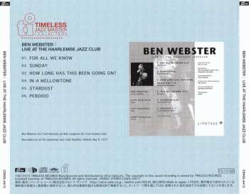 CD Ben Webster: Live At The Haarlemse Jazzclub LTD