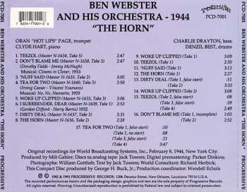 CD Ben Webster: The Horn