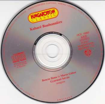 CD Bencze Ilona: Kabaré Bonbonniére