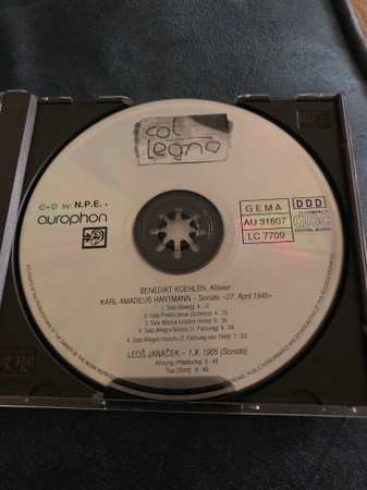 CD Karl Amadeus Hartmann: Hartmann: Sonate "27. April 1945" · Janáček 1.X.1905 (Sonate)