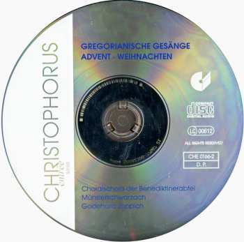 CD Benediktinerabtei Münsterschwarzach: Gregorianische Gesänge - Advent - Weihnachten