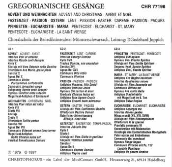 3CD Benediktinerabtei Münsterschwarzach: Gregorianische Gesänge / Advent - Weihnachten / Fastenzeit - Passion - Ostern / Pfingsten - Eucharistie - Maria