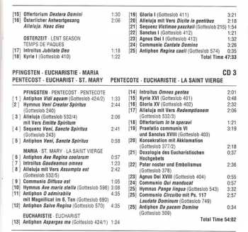 3CD Benediktinerabtei Münsterschwarzach: Gregorianische Gesänge / Advent - Weihnachten / Fastenzeit - Passion - Ostern / Pfingsten - Eucharistie - Maria