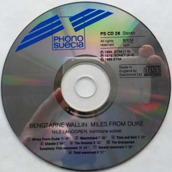 CD Nils Landgren: Miles From Duke