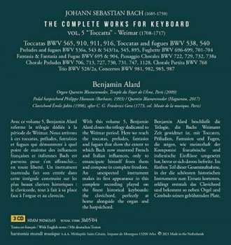 3CD/Dobozkészlet Johann Sebastian Bach: The Complete Works For Keyboard 5: "Weimar 1708-1717" - Toccatas & Fugues