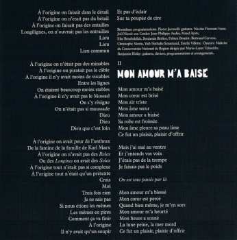 CD Benjamin Biolay: À L'Origine