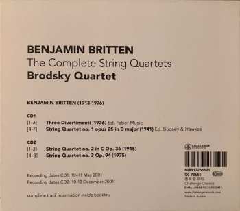 CD Benjamin Britten: The Complete String Quartets
