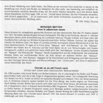 CD Gustav Holst: Cantata Misericordium / Deus In Adjutorium Meum / Chorale On An Old French Carol / Requiem Da Camera (Premier Recording) / Psalms 86 & 148