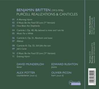 CD Benjamin Britten: Hymnos; Purcell Realizations & Canticles