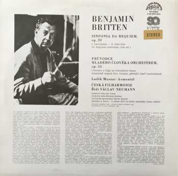 LP Benjamin Britten: Sinfonia Da Requiem, Průvodce Mladého Člověka Orchestrem