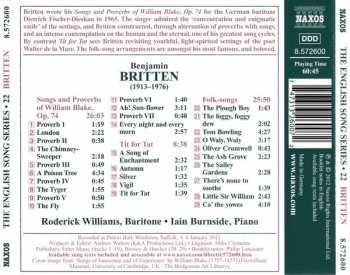 CD Benjamin Britten: Songs And Proverbs Of William Blake - Tit For Tat - Folk-songs
