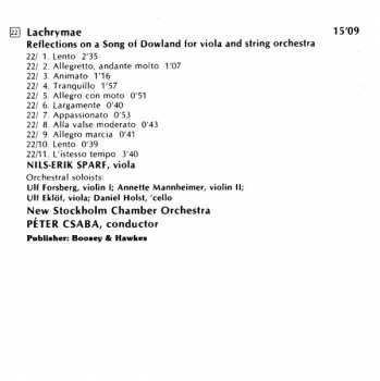 CD Benjamin Britten: Variations On A Theme Of Frank Bridge / Les Illuminations / Lachrymae