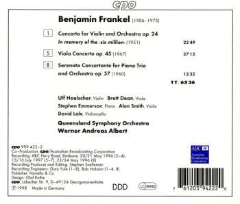CD Ulf Hoelscher: Violin Concerto In Memory Of The Six Million · Viola Concerto · Serenata Concertante