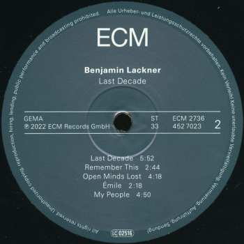 LP Benny Lackner: Last Decade