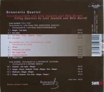 CD Bennewitz Quartet: String Quartets by Leoš Janáček and Béla Bartók