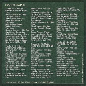 CD Benny Carter: Benny Carter With The Chocolate Dandies