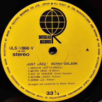 LP Benny Golson: Just Jazz! CLR
