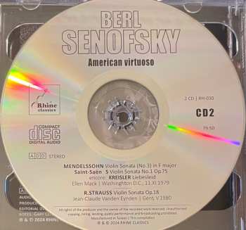 2CD Berl Senofsky: American Virtuoso