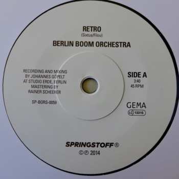 SP Berlin Boom Orchestra: Retro / Collie Contemplation