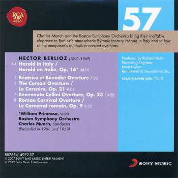 CD Hector Berlioz: Harold In Italy / Overtures