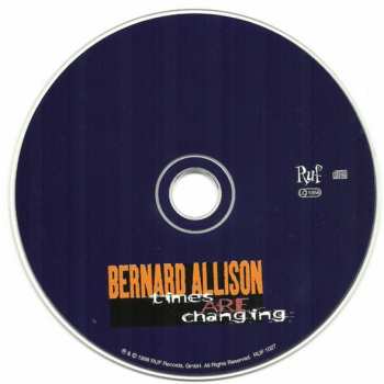 CD Bernard Allison: Times Are Changing